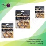 Stainless Steel Cutter ( Mickey , Heart , Round , Star ) 1x1Set ( 12 Pcs )