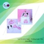 Paper Topper ( Wedding Couple _ Pink ) 1x5Pcs