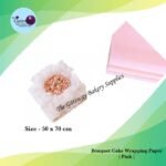 Bouquet Cake Wrapping Papper ( Pink ) <50x70cm> 1x1Pc