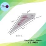Pipping Bag ( Plastic ) L 1x100Pcs