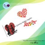 Paper Topper ( Love Set ) 1x3Pcs