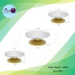 Cake Stand - Alloy 1x1Pc