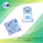 Paper Topper ( Wedding Couple _ Blue ) 1x5Pcs