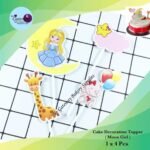 Paper Topper ( Moon Girls ) 1x4Pcs