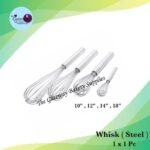 Whisk ( Steel ) 10" , 12" , 14" , 18" 1x1Pc