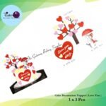 Paper Topper ( Love You ) 1x3Pcs