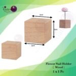 Flower Nail Holder ( Wood ) 1x1Pc