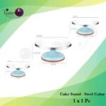 Cake Stand - Steel Color 1x1Pc