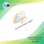 Paper Topper ( Cartoon Rainbow ) 1x1Pc