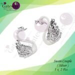Swan Couple ( Silver ) 1x2Pcs