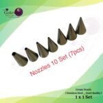 Cream Nozzle _No.10 Set ( Stainless Steel - Good Quality ) 1x7Pcs