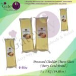 Berry Land - Processed Cheddar Cheese Slices (White) 1kg-84slices