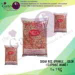 Elephant Brand _ Sugar Sprinkle Color  Rice 1KG ( 1Ctn included 10Packs )