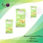 Queen Green Custard Filling 900Grams