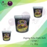 Popping Boba Fruit Balls ( Grape ) 1Kg