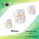Fondant Icing White Color 750g (Lin Brand)