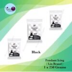 Fondant Icing Black Color 250g (Lin Brand)