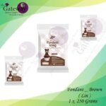Fondant Icing Brown Color 250g (Lin Brand)