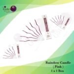 Rainbow Candle ( Pink )