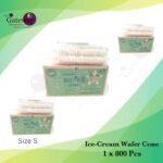 Ice Cream Wafer Cone ( Size S ) 1x800Pcs