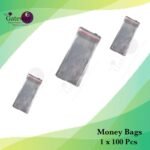 Money Bags ( Plastic ) 1x100Pcs