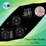 Layer Cake Holder ( Plastic ) 1x3Pcs