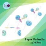 Paper Umbrella 1x70Pcs