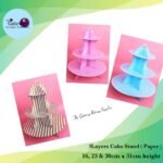 3Layers Cake Stand ( Paper ) 16,23 & 30cm x 31cm Height
