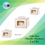 8" Handle-Window Cake Box 1x1Set ( 26x26cm )