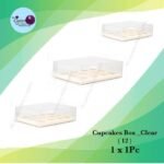 Cupcake Box _ Clear 12in1 ( 1x1set )