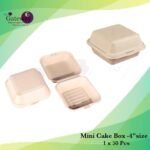 Mini Cake Box 4" Size 1x50Pcs