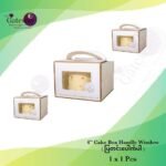 4Inches Cake Box Handle Window 1x1Pc