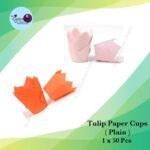 Tulip Paper Cups ( Plain ) 1x50Pcs