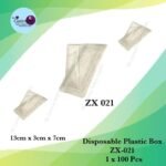 ZX021 Disposable Plastic Box 1x100Pcs