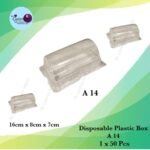 A14 Disposable Plastic Box 1x50Pcs