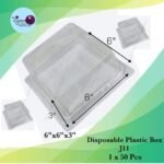 J11 6" Disposable Plastic Box 1x50Pcs