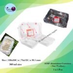 4438P Aluminium Container 360mL ( Star Product ) 1x5Pcs