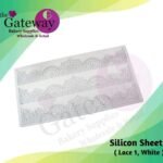 Silicon Sheet ( Lace 1 , White ) 1x1Pc