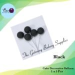 Cake Decoration Balloon 1x5Pcs  ( Black )