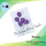 Cake Decoration Balloon 1x5Pcs  ( Purple )