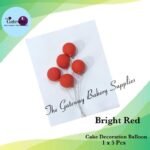 Cake Decoration Balloon 1x5Pcs  ( Bright Red )