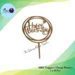 HBD Topper ( Cheap Plastic ) 1x10Pcs