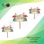 HBD Topper Flamingo ( Good Quality )1x1Pc