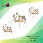 HBD Topper Unicorn ( Good Quality )1x1Pc